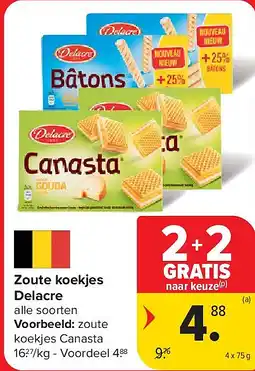 Carrefour Zoute koekjes Delacre aanbieding