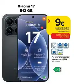 Carrefour Xiaomi 17 512 GB aanbieding