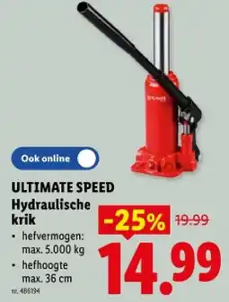 Lidl Hydraulische krik aanbieding