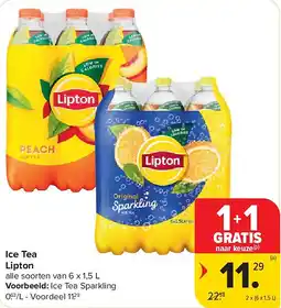Carrefour Ice Tea Lipton aanbieding