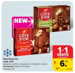 Carrefour Roomijssticks Côte d’Or aanbieding