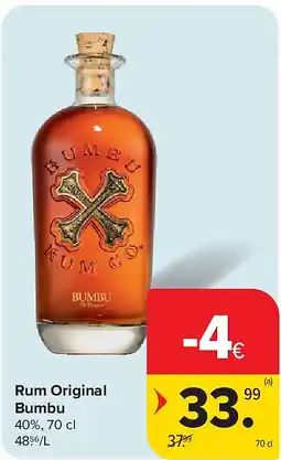Carrefour Rum Original Bumbu aanbieding