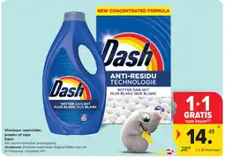 Carrefour Vloeibaar wasmiddel, poeder of caps Dash aanbieding