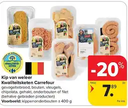 Carrefour Kip van weleer Kwaliteitsketen Carrefour aanbieding