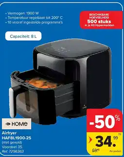 Carrefour Airfryer HAF8L1900-25 aanbieding