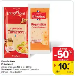 Carrefour Kaas in blok EntreMont aanbieding