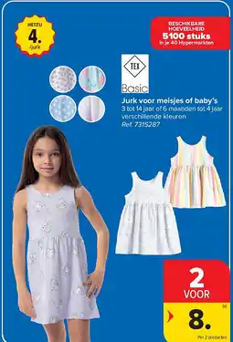 Carrefour Jurk voor meisjes of baby’s aanbieding