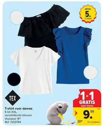 Carrefour T-shirt voor dames aanbieding