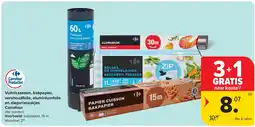 Carrefour Vuilniszakken, bakpapier, vershoudfolie, aluminiumfolie en diepvrieszakjes Carrefour aanbieding
