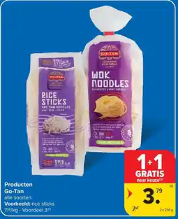 Carrefour Producten Go-Tan aanbieding