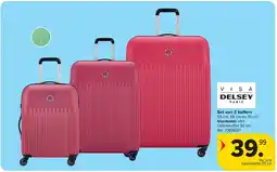 Carrefour Set van 3 koffers aanbieding