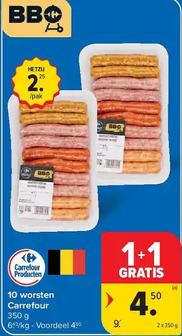 Carrefour 10 worsten Carrefour aanbieding