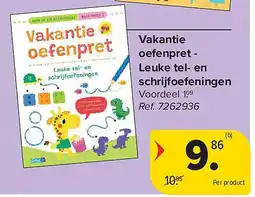 Carrefour Vakantie oefenpret - Leuke tel- en schrijfoefeningen aanbieding