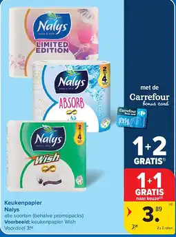 Carrefour Keukenpapier Nalys aanbieding