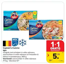 Carrefour Captain’s Cuisine Iglo aanbieding