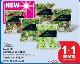 Carrefour Zakje sla Carrefour Selection aanbieding