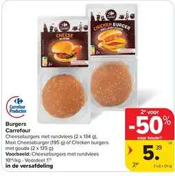 Carrefour Burgers Carrefour aanbieding