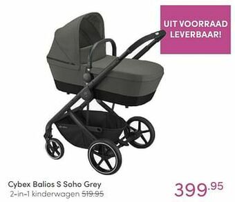 Baby & Tiener Cybex balios s soho grey 2-in-1 kinderwagen aanbieding