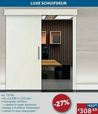 Zelfbouwmarkt Luxe schuifdeur aanbieding