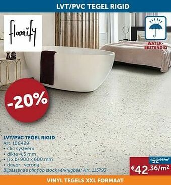 Zelfbouwmarkt Lvt-pvc tegel rigid aanbieding
