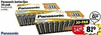 Kruidvat Panasonic batterijen aanbieding