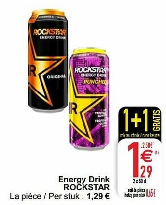 Cora Energy drink rockstar aanbieding