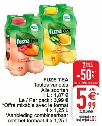 Cora Fuze tea aanbieding