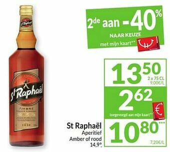 St raphaël aperitief amber of rood