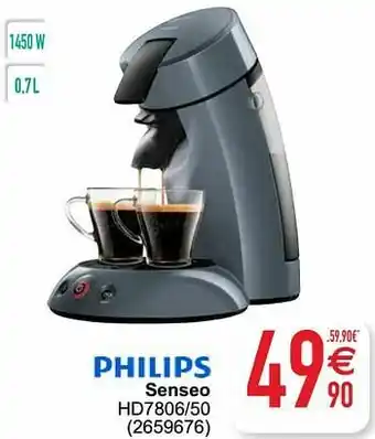 Cora Philips senseo hd7806-50 aanbieding