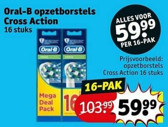 Kruidvat Opzetborstels cross action aanbieding