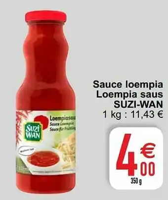 Cora Sauce loempia loempia saus suzi-wan aanbieding