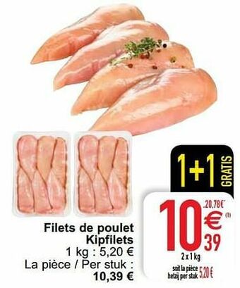 Cora Filets de poulet kipfilets aanbieding