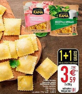 Cora Pâtes farcies gevulde pasta giovanni rana aanbieding