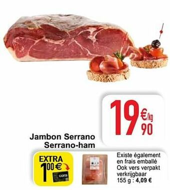 Cora Jambon serrano serrano-ham aanbieding