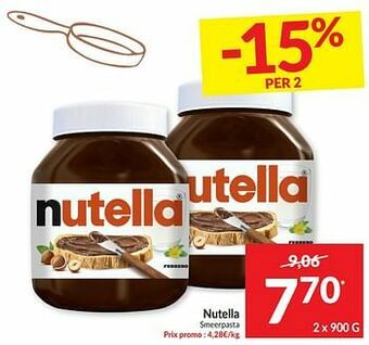 Intermarché Nutella smeerpasta aanbieding