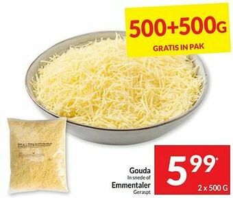 Intermarché Gouda in snede of emmentaler geraspt aanbieding