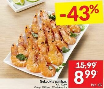 Intermarché Gekookte gamba’s aanbieding