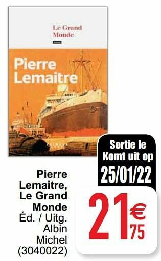 Cora Pierre lemaitre, le grand monde aanbieding