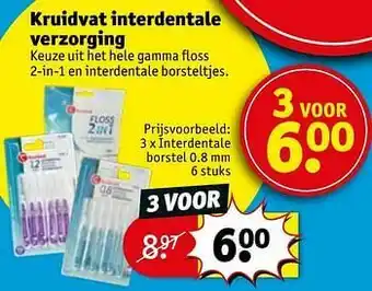 Interdentale borstel 0.8 mm