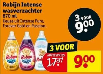 Kruidvat Robijn intense wasverzachter aanbieding