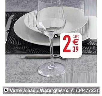 Cora Verre à eau - waterglas aanbieding