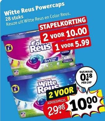 Kruidvat Witte reus powercaps aanbieding