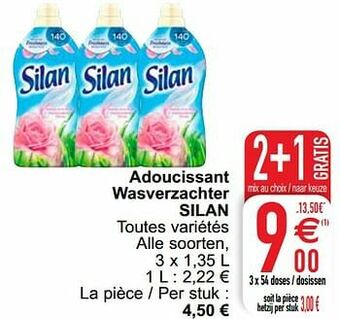 Cora Adoucissant wasverzachter silan aanbieding