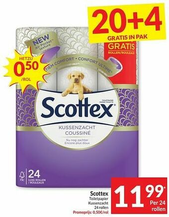 Intermarché Scottex toiletpapier kussenzacht aanbieding