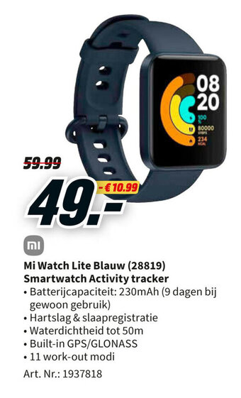 Apple watch series 3 38mm smartwatch promotie bij MediaMarkt