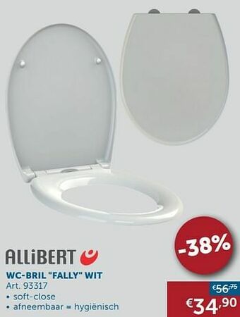 Zelfbouwmarkt Wc-bril fally wit aanbieding