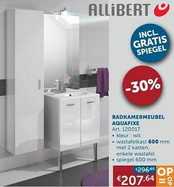 Zelfbouwmarkt Badkamermeubel aquafixe aanbieding