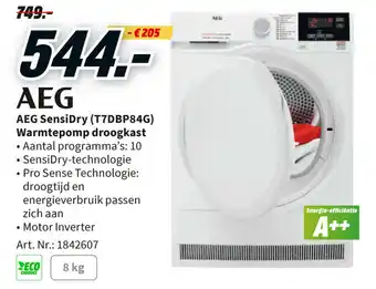 AEG SensiDry (T7DBP84G) Warmtepomp droogkast