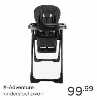 Baby & Tiener X-adventure kinderstoel zwart aanbieding