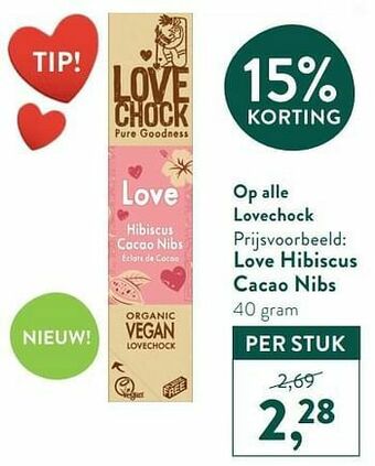 Holland & Barrett Love hibiscus cacao nibs aanbieding